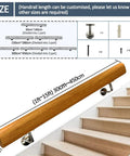 Built Like A Tank Heavy Duty Outdoor Stair Railing And Wall Mounted Wooden Handrail with dimensions 30cm to 450cm.