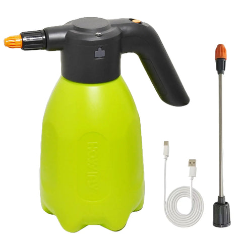 Electric Spray Bottle Half Gallon Plant Mister With Adjustable Nozzles Battery Powered Sprayer For Garden And Indoor Plants No Pump Needed