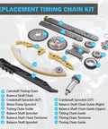 2.4L Ecotec Timing Chain Kit with chain, guides, sprockets, tensioners for replacing timing chain on L4 GM engine