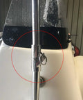 Two Pack Folding Swivel Tube Joint Connector For 1 Inch OD Stainless Steel Boat Handrail Fittings 316 Marine Grade With Mirror Finish For Saltwater Use 180 Degree Fold on boat rail