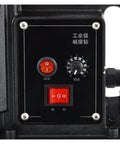 Control panel of Heavy Duty Magnetic Drill Press With Speed Control And Forward Reverse Function showing speed dial and switches.