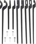 Five Types DIY Blacksmith Tongs Bundle With Rivets for small stock work, showing different tong designs and rivets.