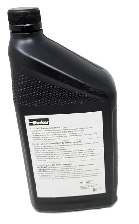 HT-1000 Go-To Pro Grade Hydraulic Fluid For Parker Hydraulic Systems, 32 Oz Bottle, Premium Transmission Fluid With Extended Maintenance Intervals Up To 1000 Hours And Excellent Thermal Stability For High Temp Performance