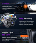 S1 Pro Front Dash Cam 2.7K Mini with G-Sensor, Loop Recording, 1TB Card Support, night driving illustration, close-up features