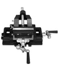 Top view of X-Y Compound Drill Press Vise Beefy 2 Way Heavy Duty Cross Slide Clamp For Securing Workpieces 6 Inch Jaw Ductile Iron
