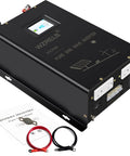 Built Tough 3000W DC To AC Power Inverter 24V features pure sine wave output, dual outlets, and connection cables.