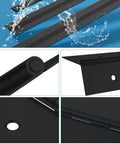 EPHECH 12-inch black 0.04 in thick continuous piano hinge, 304 stainless steel, 4-pack for cabinet doors
