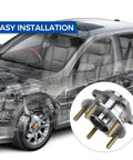 Front Or Rear AWD Wheel Hub Bearing Assembly Compatible With Hyundai Santa Fe 2007-2018 illustrated with installation view