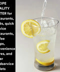 High Flow Replacement Water Filtration Cartridge HF30 MS For Home Drinking And Commercial Use with lemon in glass