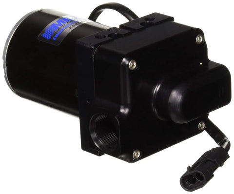 Universal Remote Control Inline Electric Water Pump providing Boss Grade No Sweat Cooling for Street Rods and Work Trucks, aluminum construction.