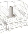Genuine OEM Upper Dishrack Assembly For Dishwashers, White, Replacement Part Fits GE Models Including WD28X10369, top view