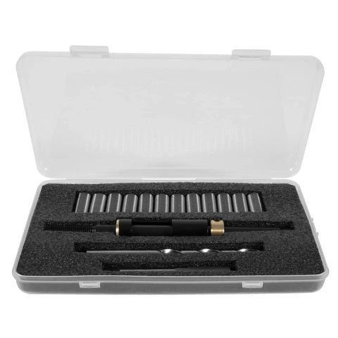 M11 X 1.5 Metric Head Bolt Thread Repair Kit For Stripped Cylinder Head Threads Restore Factory Specs, includes tools in case.