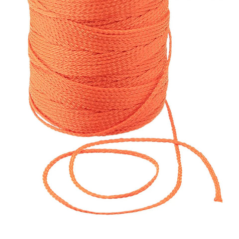 Heavy-Duty Braided Mason Twine For Indoor And Outdoor Use, Oil Moisture And Acid Resistant Nylon String, Size 18 X 500 Ft, Orange