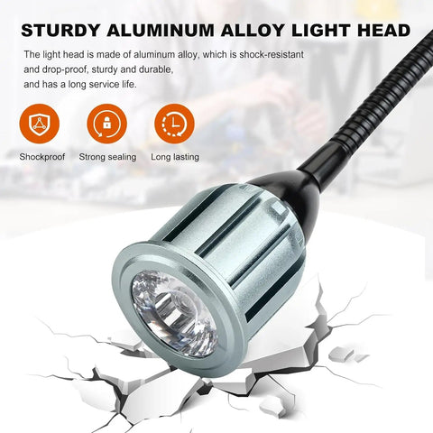 Heavy Duty Magnetic Work Light With Strong Grip Beast Mode 600 Lumens Of Crisp 6500k White Beam tough aluminum alloy light head