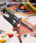Ratcheting Wire Crimpers For 10 To 24 Awg Cables Featuring No Sweat Jaws And Clearly Labeled Metric Gauge Scales For Hassle Free Electrical Terminal Crimping Plus Quick Release Adjustment For Top Shelf Automotive Builds