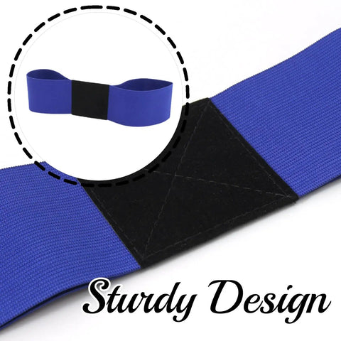 Close-up of Golf Swing Training Aid Arm Band For Practice And Gesture Correction showing durable elastic material