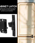 Push Open Cabinet Catch With Side Mounted Design For RV Cabinets And Home Use No Drill Easy Install Drawer And Door Latch
