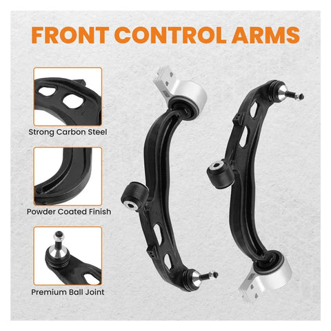 2x Front Lower Control Arm Set For Ford Taurus 2013 2018 And Lincoln MKS MKT 2003 2016 Replacement Bushing Kit OEM Grade Fit