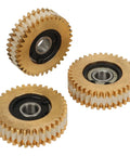 Electric Scooter Copper Motor Gear Set 38mm 3 Pack Lightweight Replacement Gears For Commuters And DIY Repair Projects