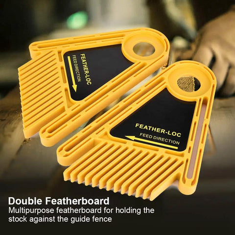 Heavy Duty Table Saw Featherboard Keeps Boards Locked Tight Without The Sweat Features A Smart Plastic Frame And Dual Slide Block Design For Safe Crosscuts And Rip Passes Around Your Daily Woodshop, yellow plastic featherboard tools.