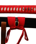 Pro Grade 4.4 Yard Cotton Ito Tsukamaki Sageo Cord For Katana Scabbard Wrap Red
