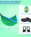 Kids Hammock for Indoor Outdoor Play and Camping, Soft 210T Parachute Fabric with Straps and Carabiners, size 78.7" x 39.37"