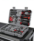 62 Piece Tool Box Set For Home Garage And DIY Projects With Metric Sockets Ratchets Wrenches Screwdriver Bits Pliers And Handy Accessories
