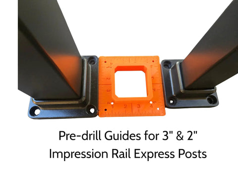 Zero Stress Deck Post Layout Jig Gonna Nail Your Install With Precision Markers And Pre Drill Centers for 2" and 3" aluminum bases