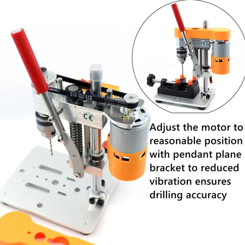 Mini Drill Press For Home Shop Precision Benchtop Drilling Machine Electric Portable with CNC 795 Motor B10 Chuck