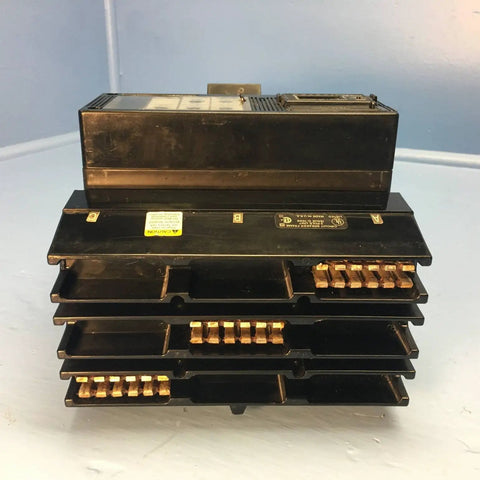 Heavy Duty 300 Amp Plug And Play Circuit Breaker Compatible With ILine Panels Featuring ILimiter Protection and black casing.