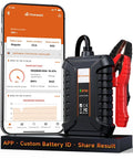 BT60 Bluetooth Battery Tester For 12V Vehicles 100 To 2000 CCA Load Tester With Wireless App Control IOS Pro Grade Smart Diagnostic Tool For Quick Daily Battery Checks, phone app view