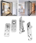 Hidden Door Pivot Hinge With 360 Degree Rotation Heavy Duty Stainless Steel Concealed Door Hardware For Bookcases And Wood Doors 600 Lbs Load Capacity Brushed Finish By Marhynchus