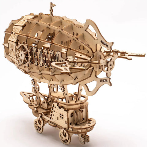 3D Wooden Puzzle Airship Kit For Adults And Teens Educational Brain Teaser Model Building Kit Premium Plywood Parts Easy