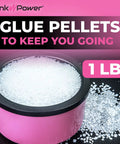 Electric Hot Glue Pot With Adjustable Temp Melts Pellets And Sticks In One Smooth Pass In This Lightweight Craft Skillet with 1 lb glue pellets.