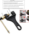 Heavy Duty Chain Splitter Cutter Tool For 420 428 520 525 530 Chains Link Remover with installation guide