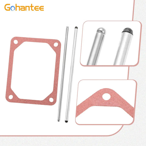 Drop In Push Rod Set With Valve Cover Gasket For 690981 690982 And 690971 Engines Replacement Part 498746 4 Pack with 2 gaskets