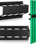 Welding Rod Storage Rack Kit with four slot TIG filler rod holder and four 40-inch tungsten electrode storage tubes wall mount organizer.