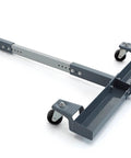 Heavy Duty T Extension Mobile Base Upgrade For Your Dream Workshop Setup Adjustable Table Saw Fence Support With Lockable Levelers showcasing adjustable platform with wheels.