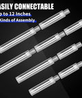 Universal Angle Grinder Attachments Kit With 5/8-11 Extension Rods Flange Nuts Clamping Blocks And Adjustable Spanner Wrench 12 Piece Set For DeWalt Milwaukee Makita Grinders Fast Change Upgrade For Safer More Efficient Grinding metal rods.