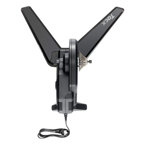 Side view of Flux S Smart Bike Trainer Direct Drive With Near Silent Operation, Three Percent Power Accuracy, Black