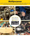 500 Piece Circlips Assortment Kit For DIY And Auto Projects Featuring E Clips And C Clips External Retaining Rings Snap Opening Rings M1.2 To M15 Heavy Duty Carbon Steel Durable Retaining Ring Set, for gears and engines