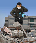 High Impact Rotary Hammer 1100 Watt Sds Plus Hammer Drill Built Tough With Anti Vibration Grip used for concrete demolition.