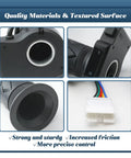 Throttle Grip Replacement 36V Ebike With LCD Voltage Display And Cruise Control Button detailed view of components and connector