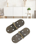 Heavy Duty 10 Sets 180 Degree Folding Hinges With Round Edges Retro Flip Top Hinges for furniture and decor