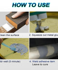 How to use guide for Tough As Nails Heavy Duty Metal Repair Glue Epoxy For Crack Fill And Bonding Heat Resistant Waterproof Adhesive