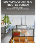 Boss Level Six Person Modular Office Cubicle Workstation With Foldable Privacy Screens And Wheeled Storage Drawers For Chill Admin Zones And Daily Grind Stations, featuring soundproof acrylic frosted screen.