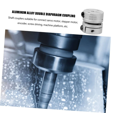 Top Tier Aluminum Shaft Coupling Joint Set For Stepper And Servo Motors Includes Flexible Connector Designed For Easy Install That Handles Misalignment With Rock Solid Build And Compact Design For Any Rig Or CNC Setup, black aluminum CNC shaft coupler