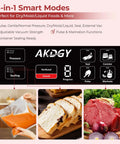 Control panel displaying 14 smart modes on the Heavy Duty Commercial Vacuum Sealer Machine With 14 Smart Sealing Modes Including Liquid Settings And Double Heat Seal Built Tough For Next Level Food Preservation.