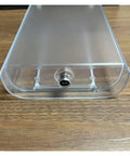 Water Tank Replacement And Cover Kit For Capsule Coffee Makers F111 EN500, transparent reservoir on wooden surface.