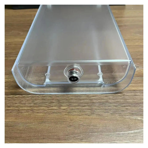Water Tank Replacement And Cover Kit For Capsule Coffee Makers F111 EN500, transparent reservoir on wooden surface.